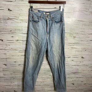 Levi’s Premium Women’s High Rise Loose Taper Blue Jeans/Sz:25